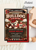 Georgia Bulldogs Baby Shower Invitation