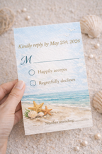 Beach Wedding Invitation Set