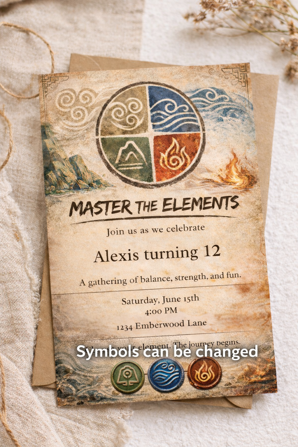 Avatar Inspired Party Invitation