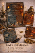 Game of Thrones Inspired Wedding Invitation Set