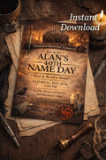 Game of Thrones Inspired Birthday Invitation