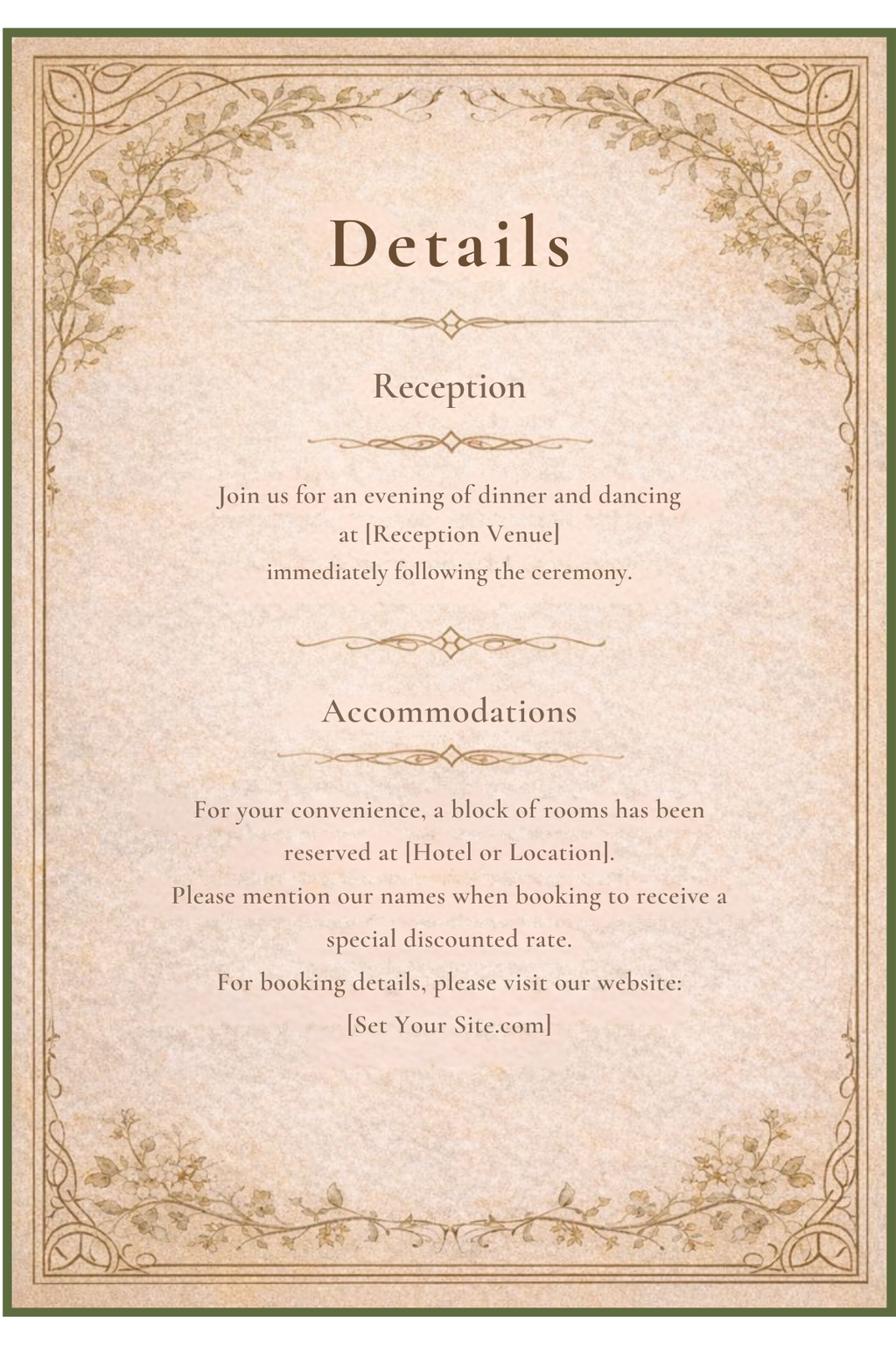 Lord of the Rings Wedding Invitation Set