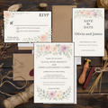 Floral Watercolor Wedding Set