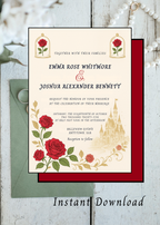 Beauty & the Beast Wedding Invitation
