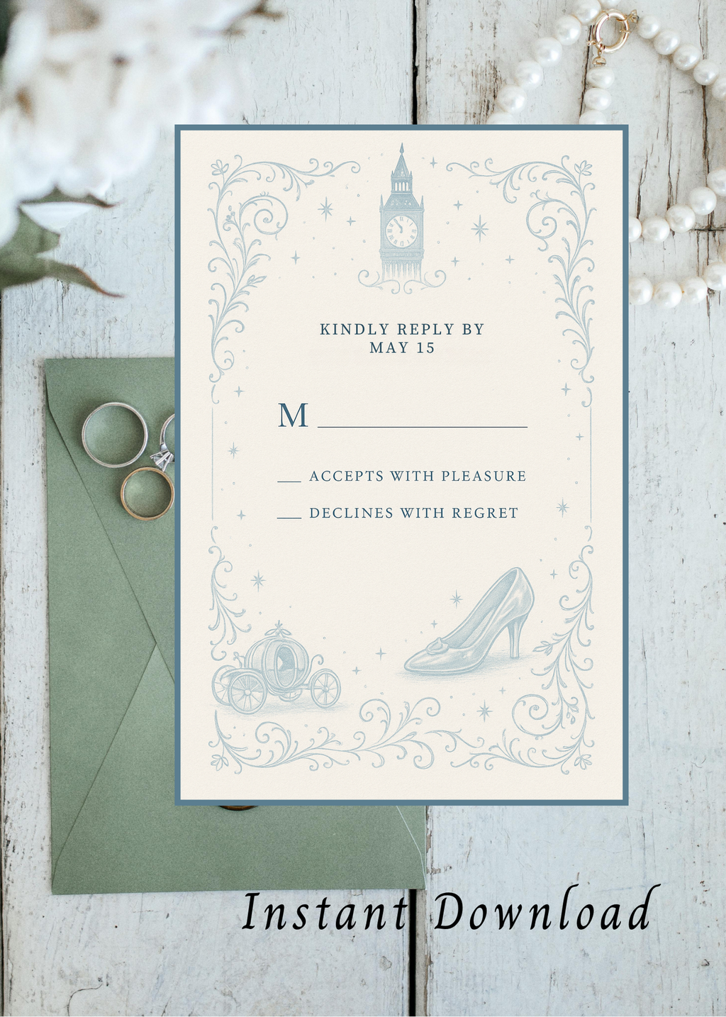 Cinderella Wedding Invitation Set