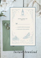 Cinderella Wedding Invitation Set