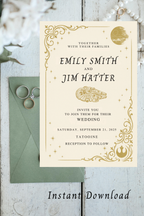 Star Wars Wedding Invitation Set