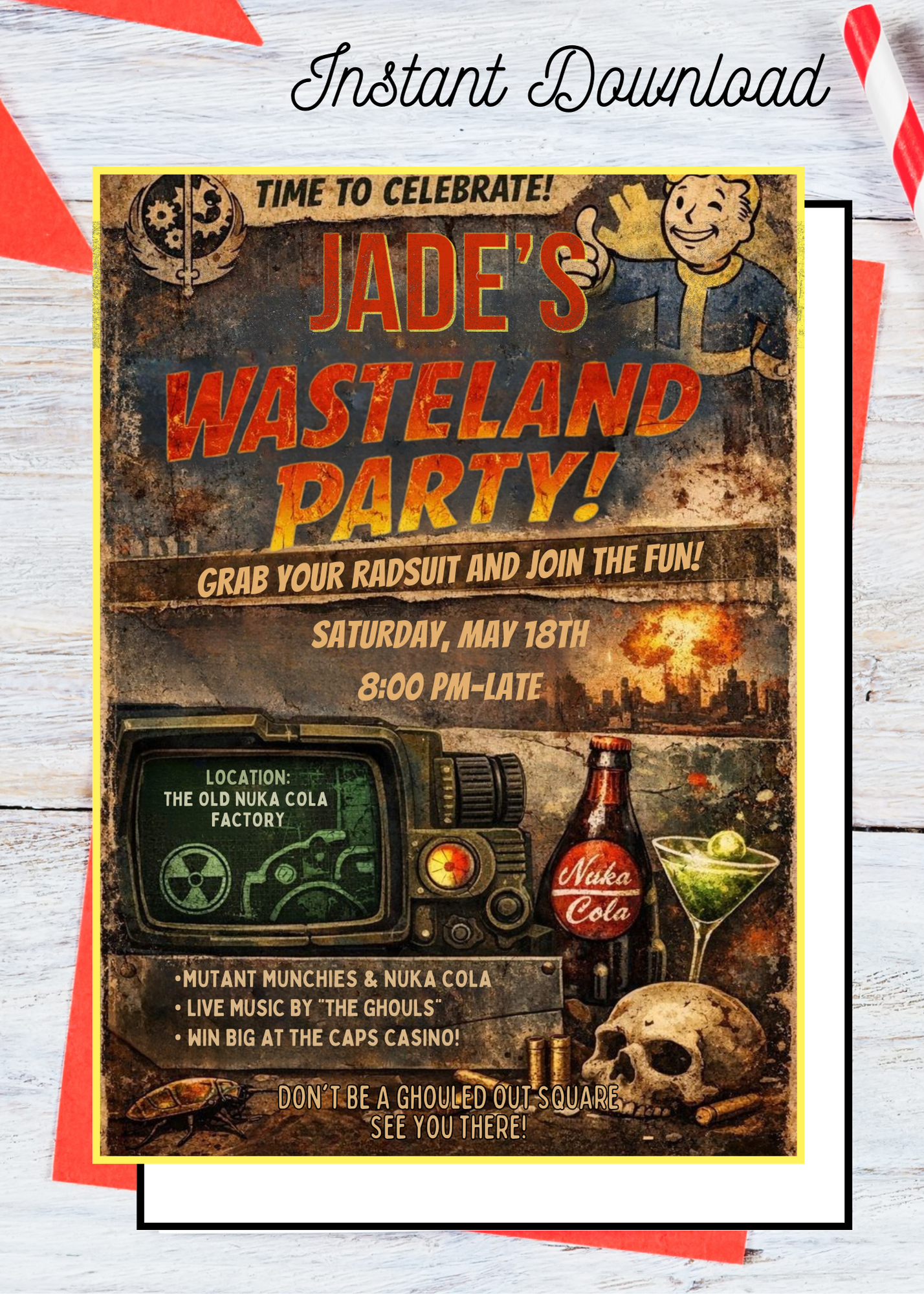 Fallout Party Invitation