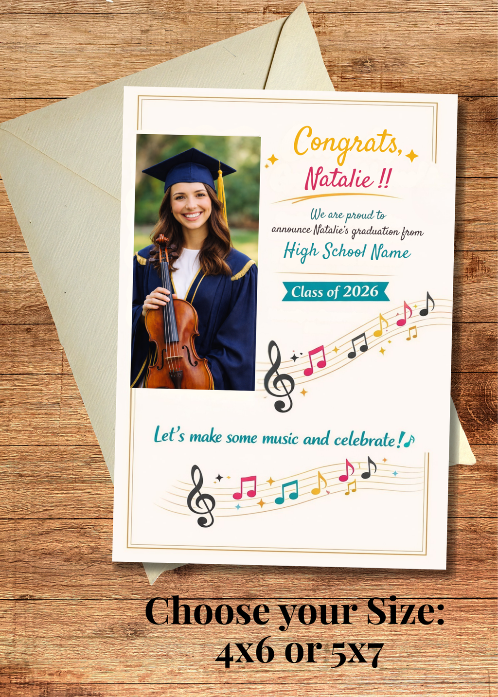 Music Graduation Announcement