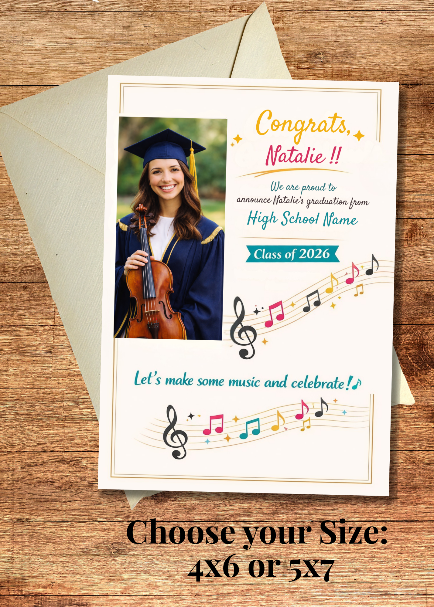 Music Graduation Announcement