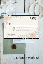 Floral Watercolor Wedding Set