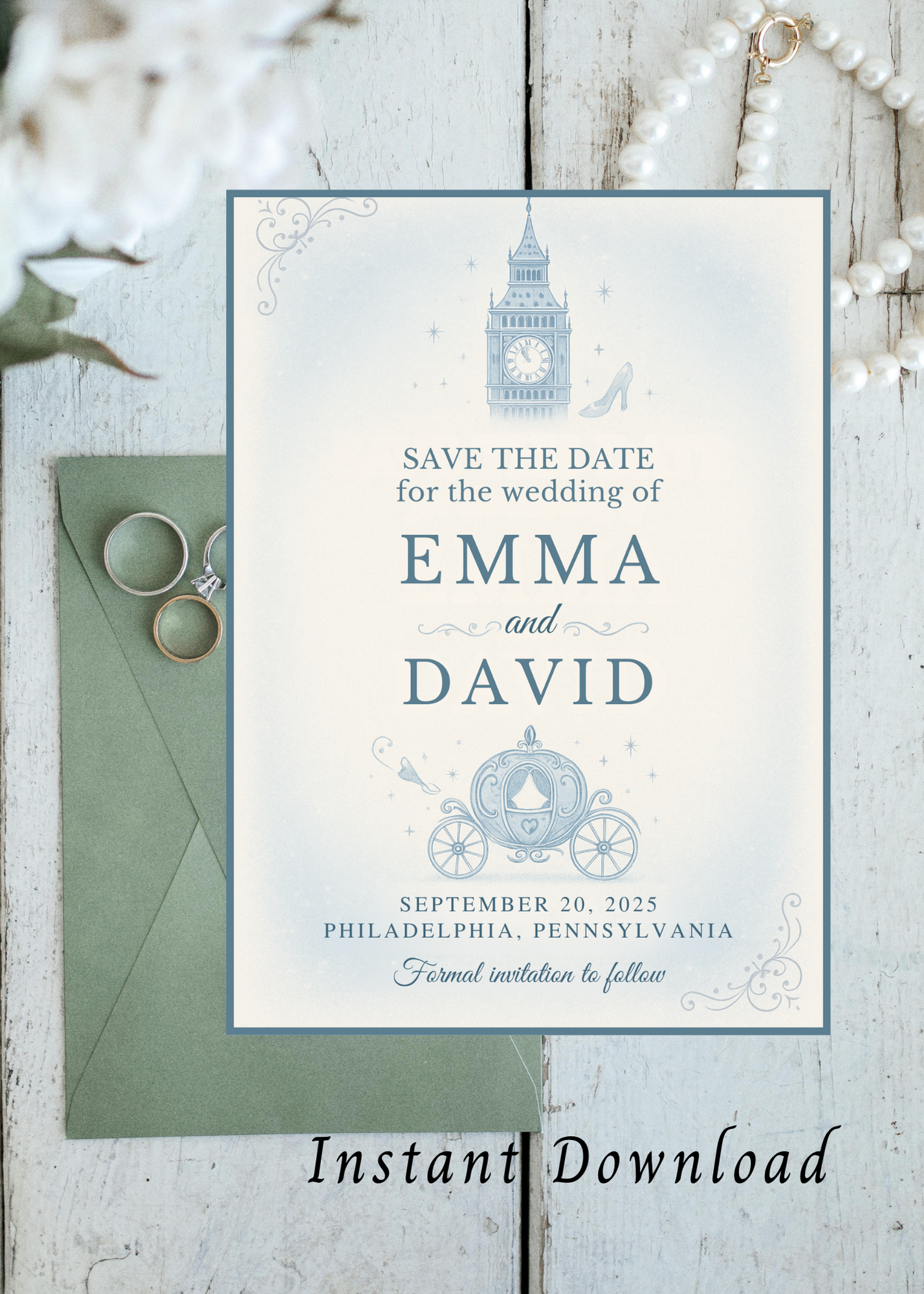 Cinderella Wedding Invitation Set