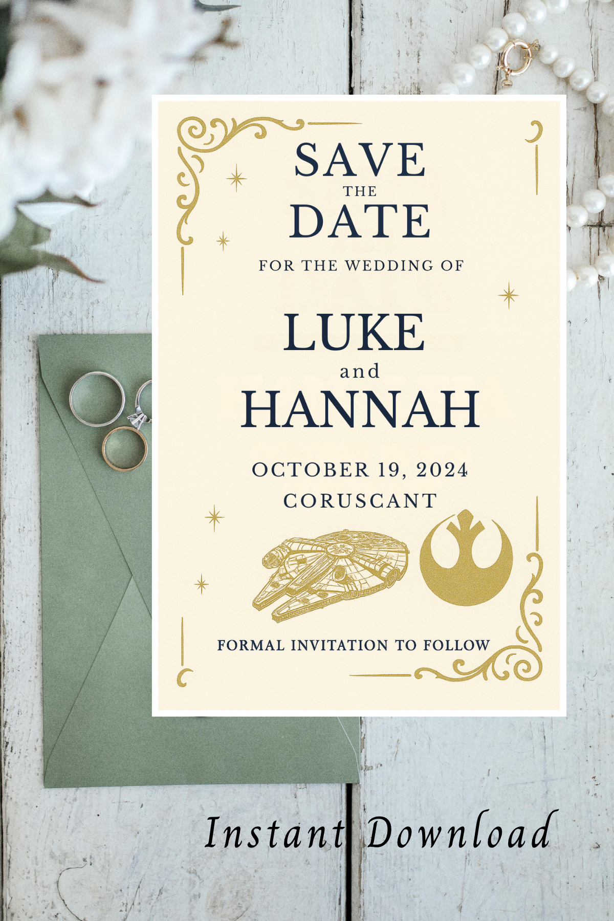 Star Wars Wedding Invitation Set